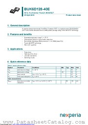 BUK6D120-40E datasheet pdf Nexperia