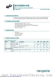 BUK6D56-60E datasheet pdf Nexperia