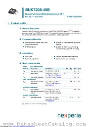 BUK7208-40B datasheet pdf Nexperia