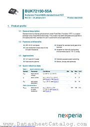 BUK72150-55A datasheet pdf Nexperia