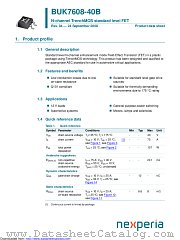 BUK7608-40B datasheet pdf Nexperia