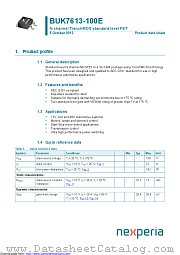 BUK7613-100E datasheet pdf Nexperia