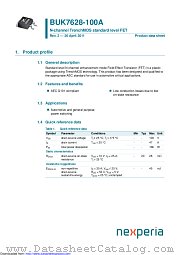 BUK7628-100A datasheet pdf Nexperia