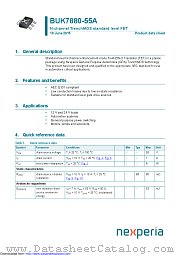 BUK7880-55A datasheet pdf Nexperia
