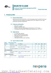 BUK7E13-60E datasheet pdf Nexperia