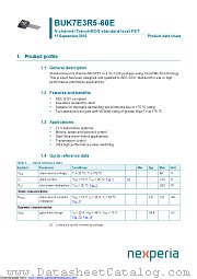 BUK7E3R5-60E datasheet pdf Nexperia