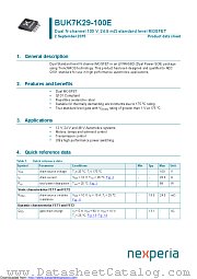 BUK7K29-100E datasheet pdf Nexperia