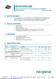 BUK7K5R6-30E datasheet pdf Nexperia