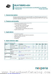 BUK7M9R5-40H datasheet pdf Nexperia