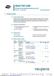 BUK7Y07-30B datasheet pdf Nexperia