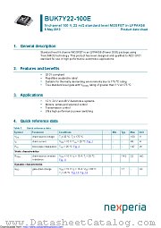 BUK7Y22-100E datasheet pdf Nexperia