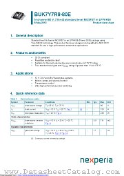 BUK7Y7R8-80E datasheet pdf Nexperia