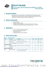 BUK7Y98-80E datasheet pdf Nexperia