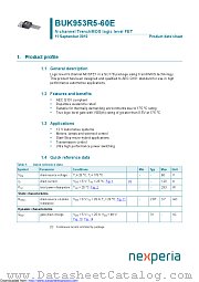 BUK953R5-60E datasheet pdf Nexperia