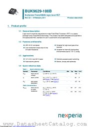 BUK9629-100B datasheet pdf Nexperia