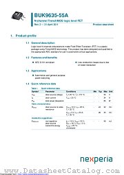 BUK9635-55A datasheet pdf Nexperia