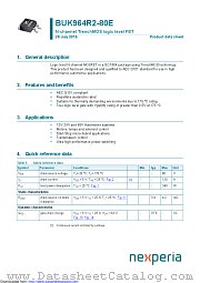BUK964R2-80E datasheet pdf Nexperia