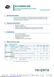 BUK969R0-60E datasheet pdf Nexperia