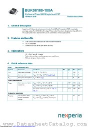 BUK98180-100A datasheet pdf Nexperia