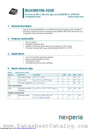 BUK9M156-100E datasheet pdf Nexperia