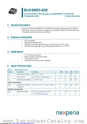 BUK9M53-60E datasheet pdf Nexperia