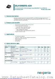 BUK9M6R0-40H datasheet pdf Nexperia