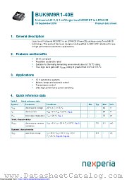 BUK9M9R1-40E datasheet pdf Nexperia