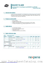 BUK9Y12-40E datasheet pdf Nexperia