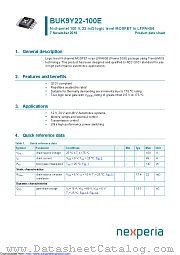 BUK9Y22-100E datasheet pdf Nexperia