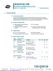 BUK9Y30-75B datasheet pdf Nexperia