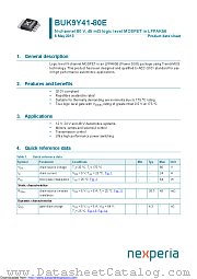 BUK9Y41-80E datasheet pdf Nexperia