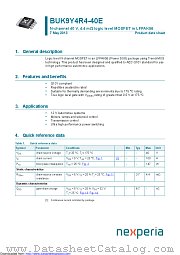 BUK9Y4R4-40E datasheet pdf Nexperia