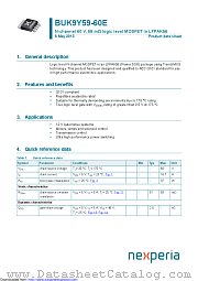 BUK9Y59-60E datasheet pdf Nexperia