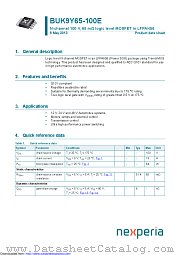 BUK9Y65-100E datasheet pdf Nexperia