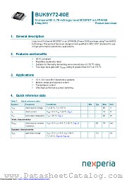 BUK9Y72-80E datasheet pdf Nexperia