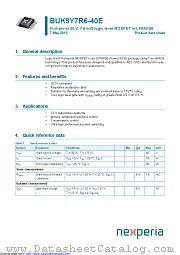 BUK9Y7R6-40E datasheet pdf Nexperia