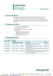 CBT3245APW datasheet pdf Nexperia