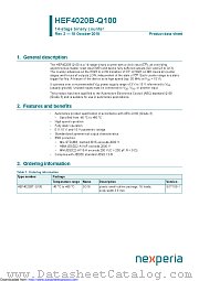 HEF4020BT-Q100 datasheet pdf Nexperia