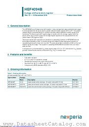 HEF4094BT datasheet pdf Nexperia