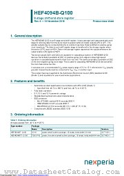 HEF4094BT-Q100 datasheet pdf Nexperia