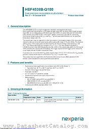 HEF4538BT-Q100 datasheet pdf Nexperia