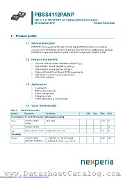 PBSS4112PANP datasheet pdf Nexperia