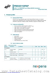 PBSS5112PAP datasheet pdf Nexperia