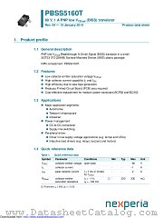PBSS5160T datasheet pdf Nexperia