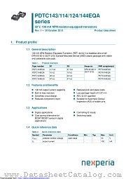 PDTC124EQA datasheet pdf Nexperia