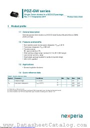 PDZ8.2BGW datasheet pdf Nexperia