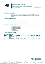 PESD15VS1UB datasheet pdf Nexperia