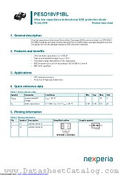 PESD18VF1BL datasheet pdf Nexperia