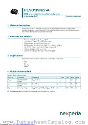PESD1IVN27-A datasheet pdf Nexperia