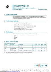 PESD1IVN27-U datasheet pdf Nexperia